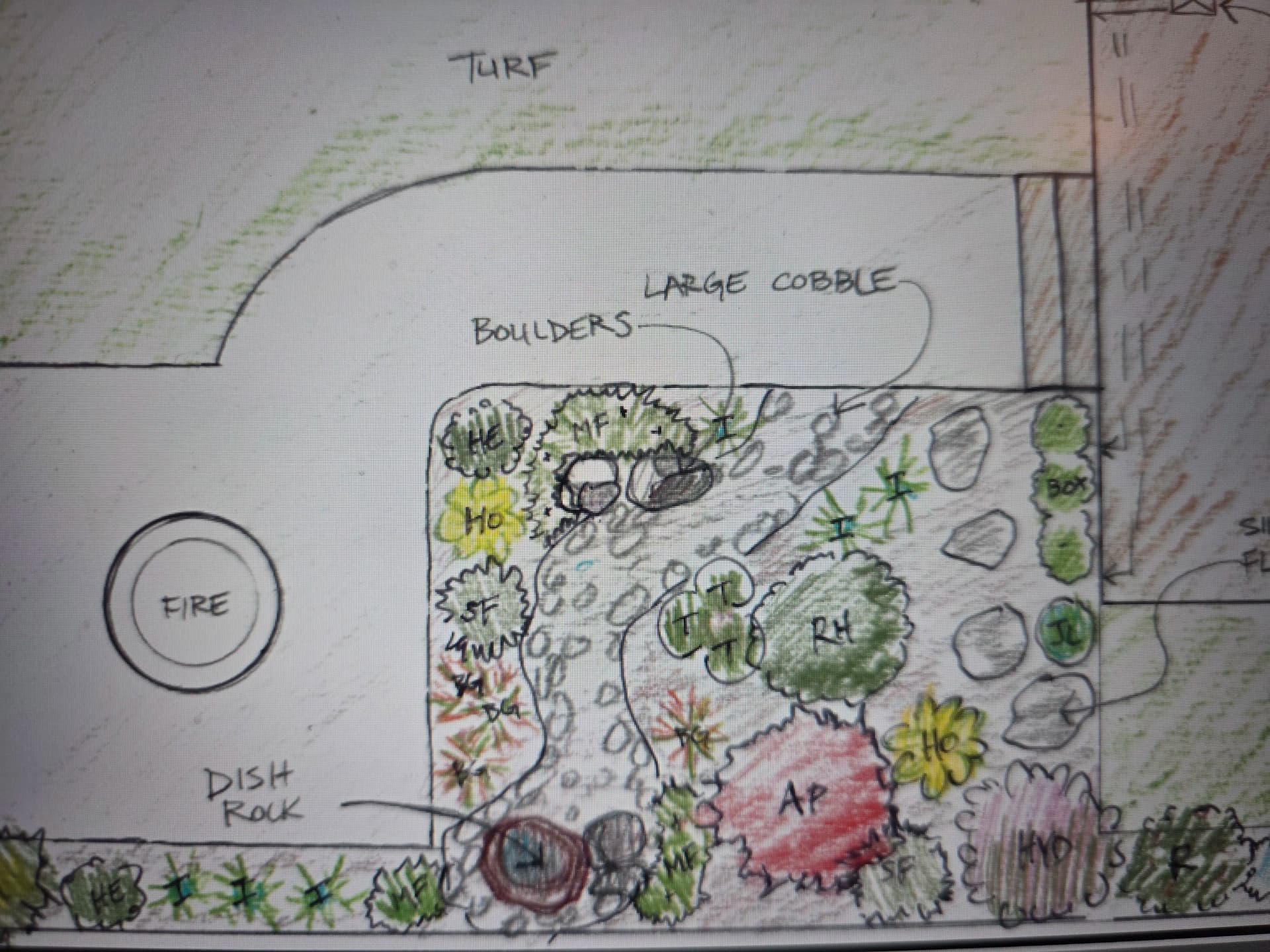 Gallery photos for Backyard Refresh With River Rock, Pavers, and Custom Plantings: Image #4