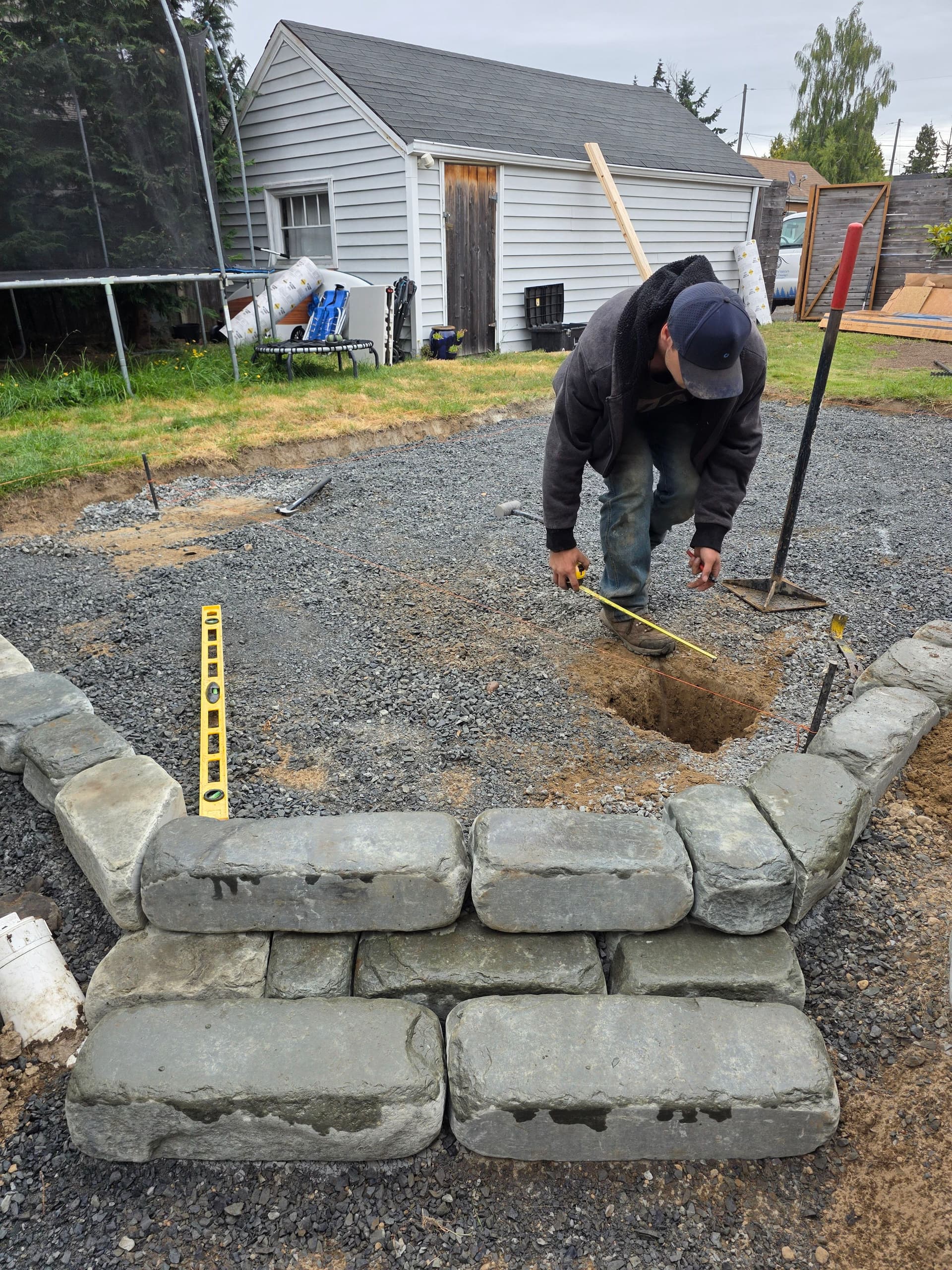 Patio Base Work and Retaining Walls Done Right image